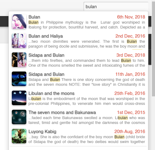 false bulan blog entries.