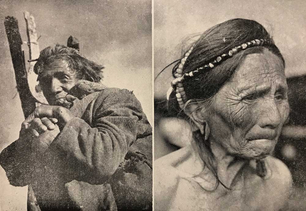 Two photos show the wisdom in the faces of a Bontoc elder male and an elder matriarch.
