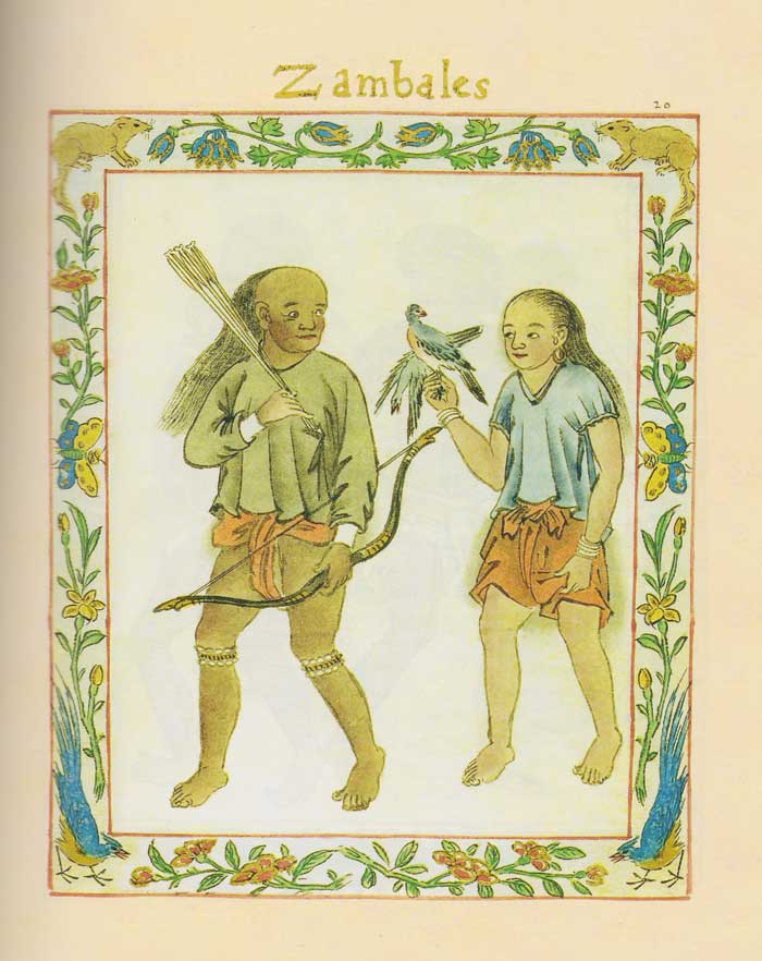 Zambal warriors wearing their bahags.